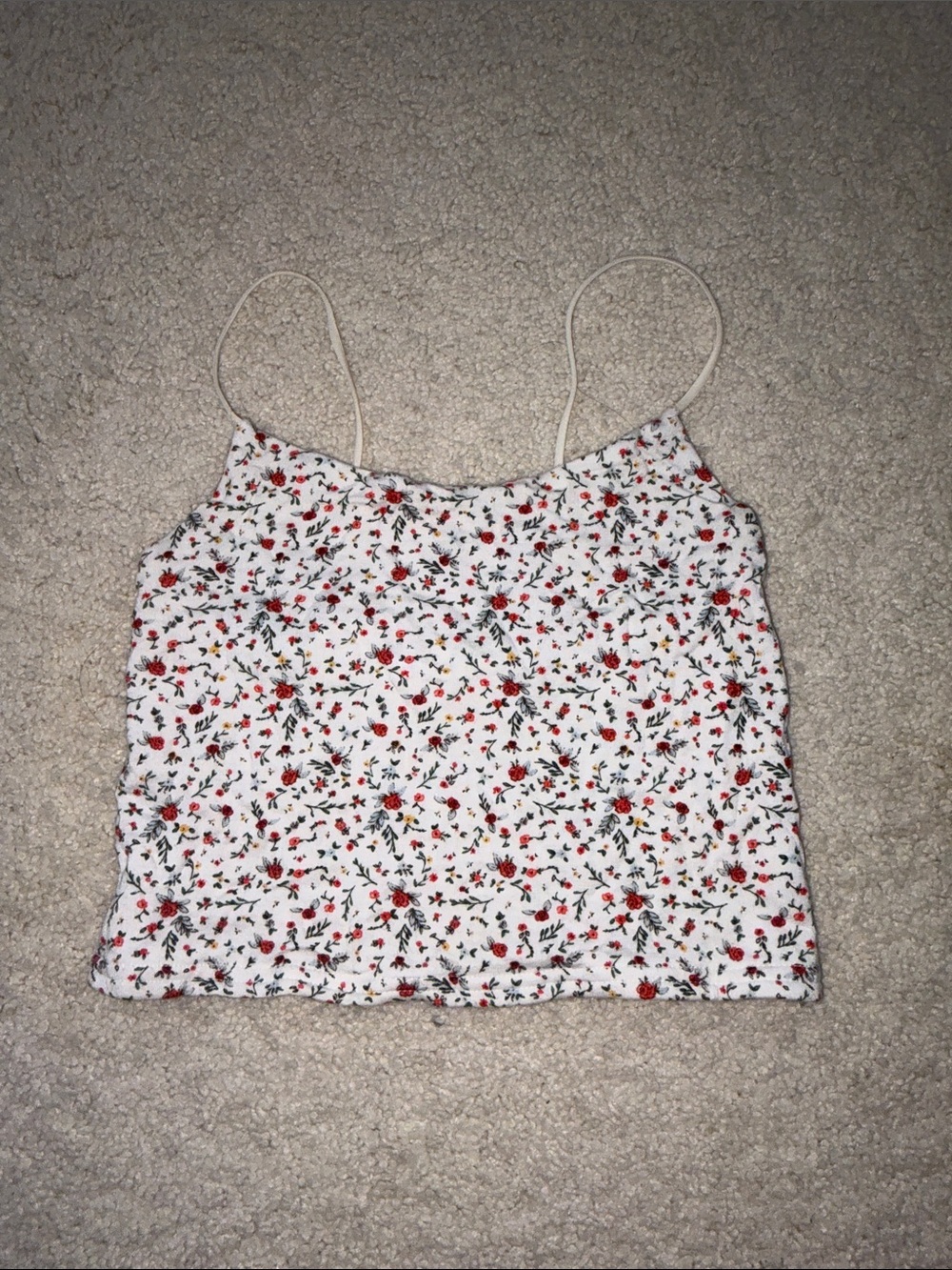 PacSun Floral Spaghetti Strap cropped Camisole